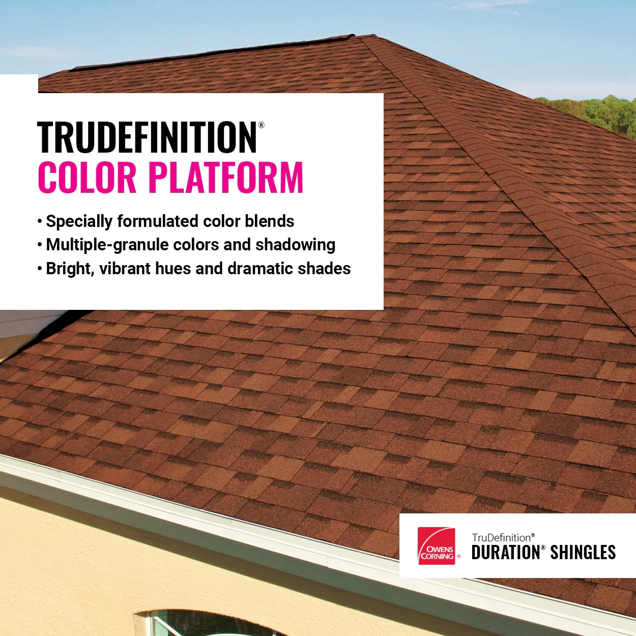 Owens Corning TruDefinition Duration Architectural Roof Shingles, Midnight Plum, Algae Resistant, 32.8-sq ft per Bundle - Image 8