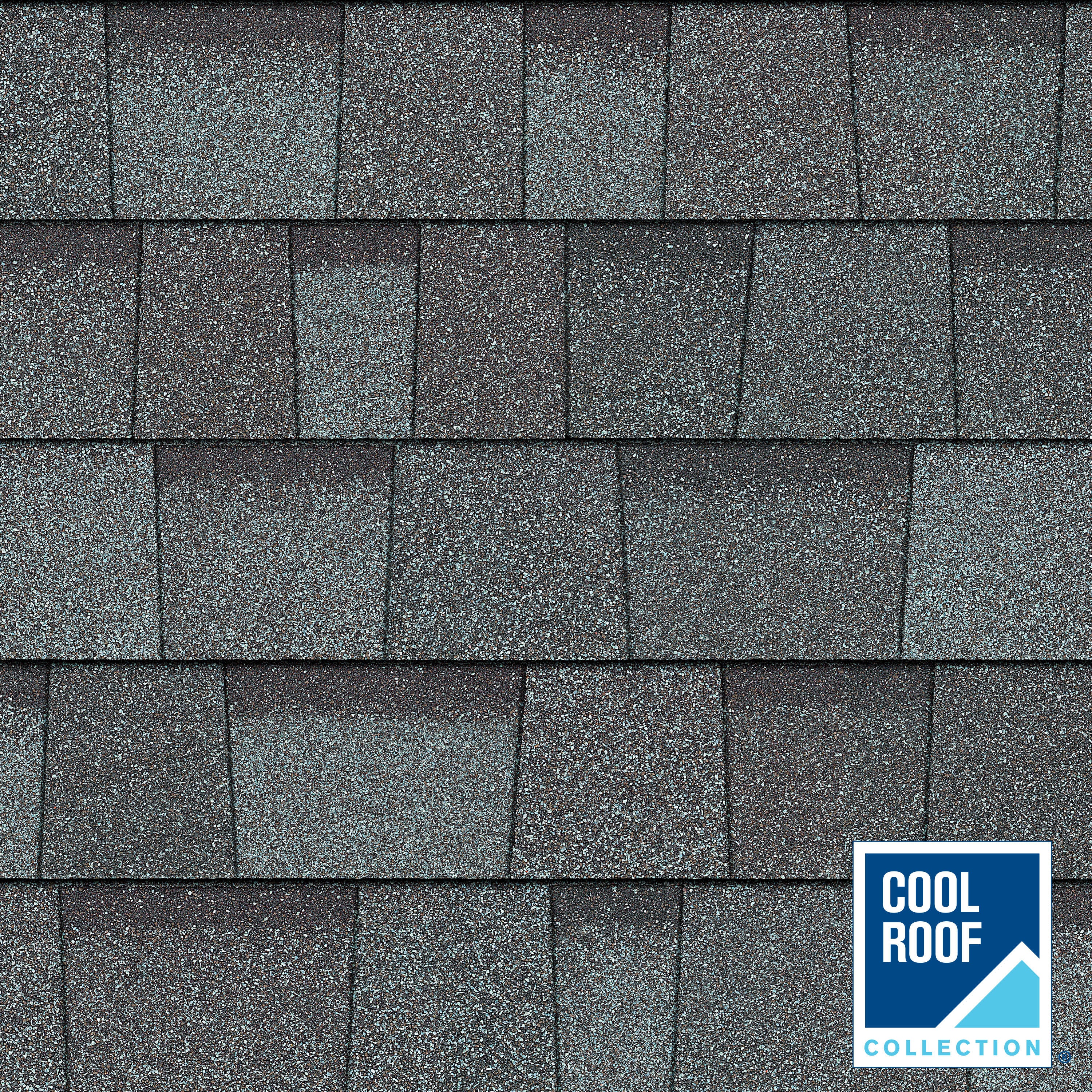 Owens Corning TruDefinition Duration COOL Plus Architectural Roof Shingles, Mystic Gray — 32.8-sq ft per Bundle