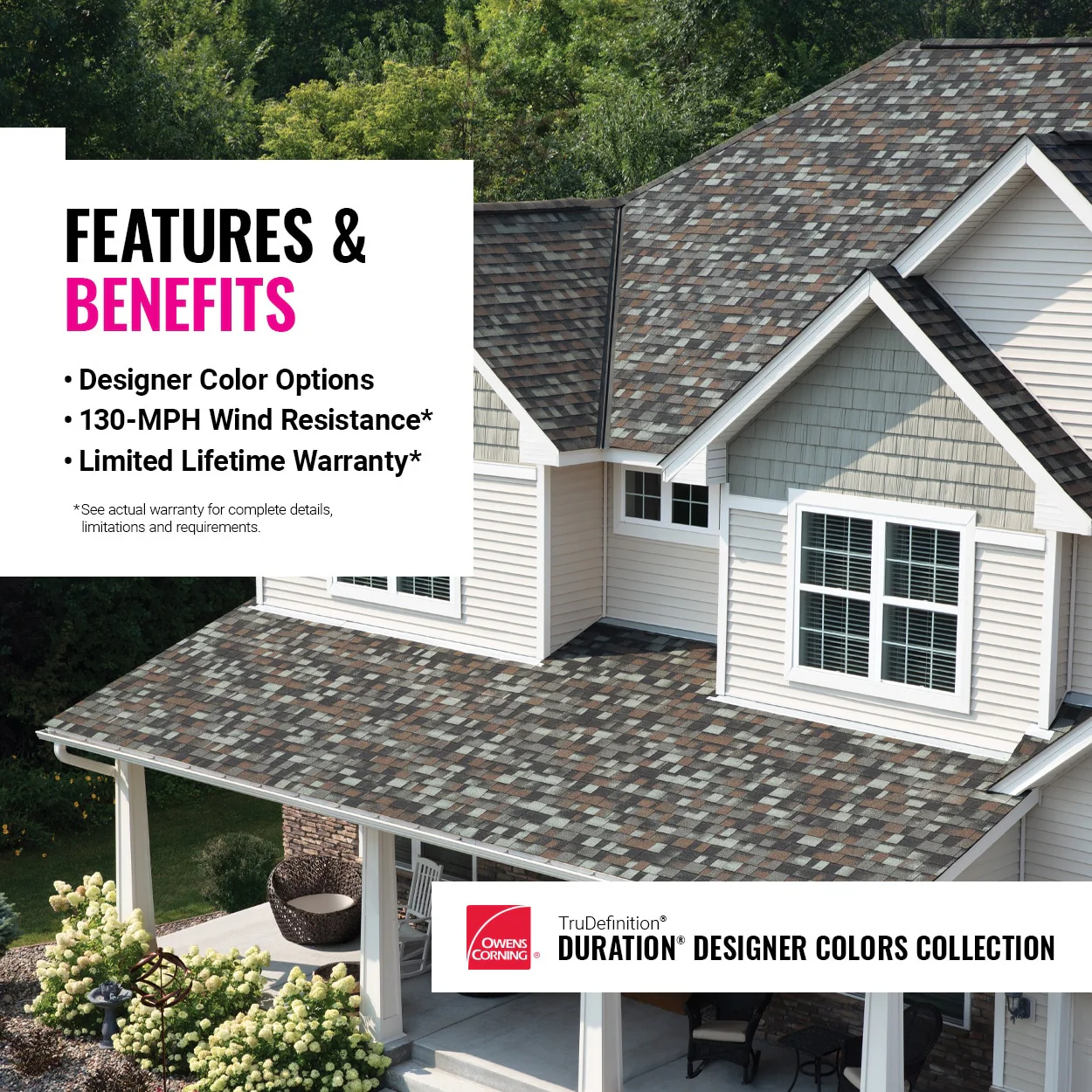 Owens Corning TruDefinition Duration Designer Summer Harvest Architectural Roof Shingles, Algae Resistant, 32.8-sq ft per Bundle - Image 7