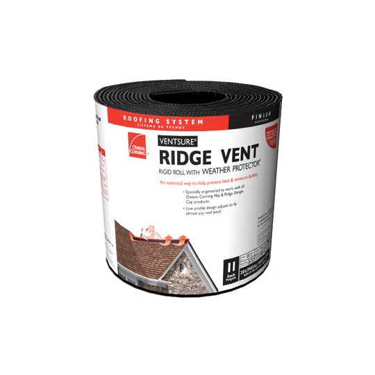 Owens Corning VentSure Rigid Roll Ridge Vent, 11 in x 20 ft