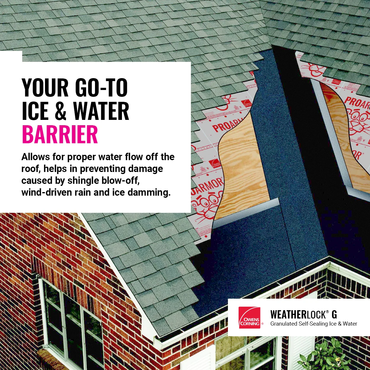 Owens Corning WeatherLock 36 in x 66.7 ft (200 sq ft) Polypropylene Roof Underlayment - Image 4