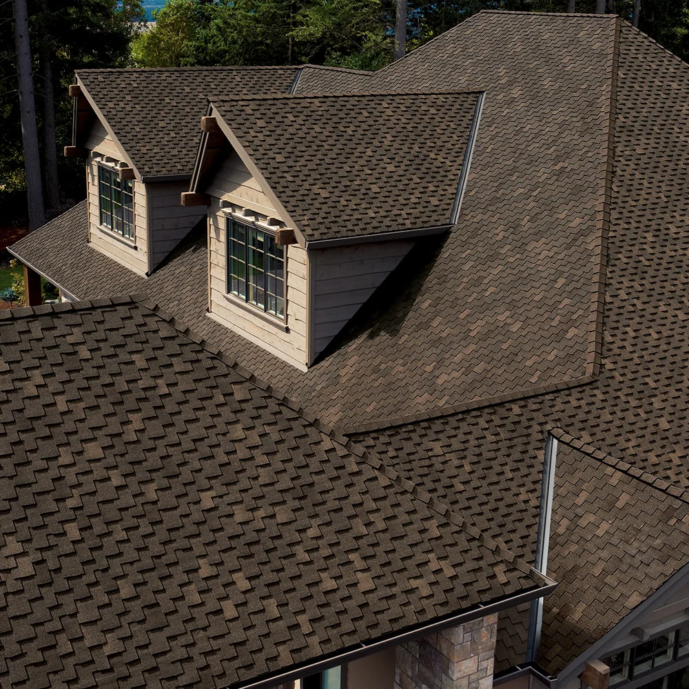 Owens Corning Woodcrest Lifetime Architectural Asphalt Roof Shingles, Chestnut, 16.67-sq ft per Bundle (6 Bundles per Square) - Image 2