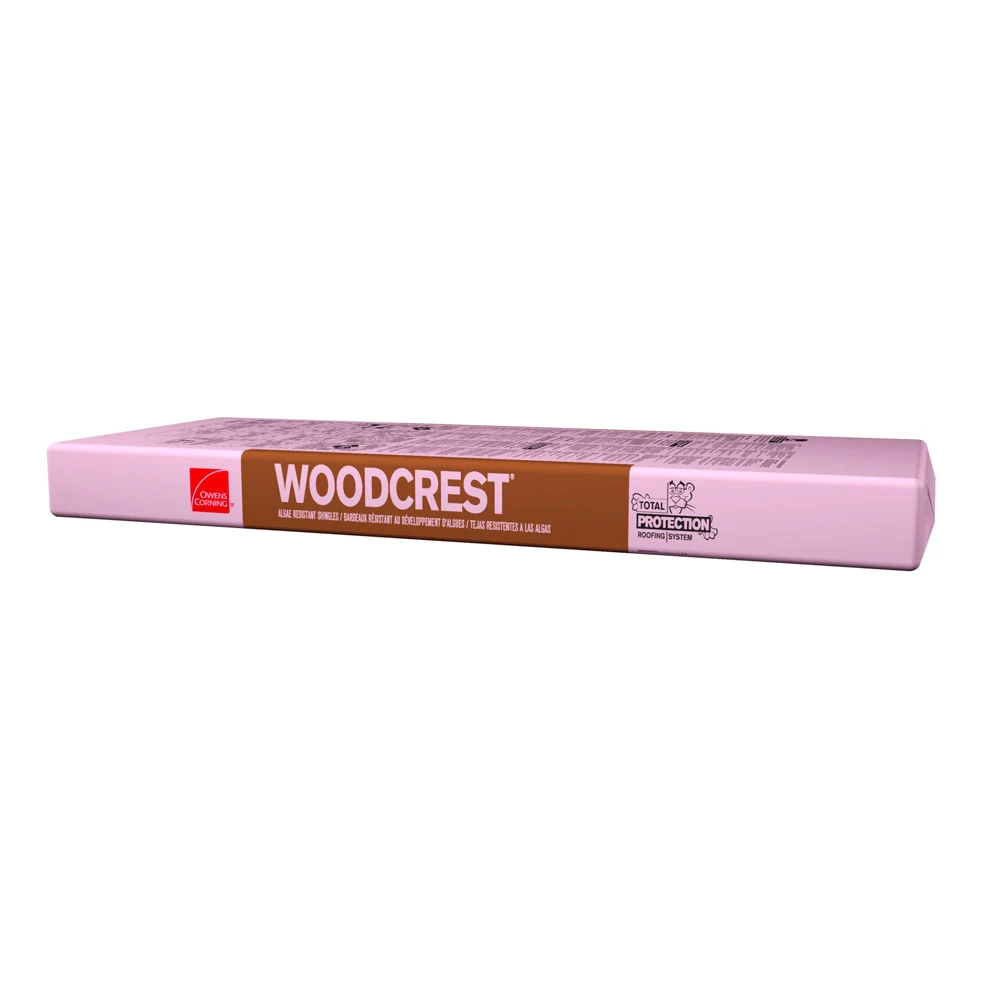 Owens Corning Woodcrest Lifetime Architectural Asphalt Roof Shingles, Chestnut, 16.67-sq ft per Bundle (6 Bundles per Square) - Image 3