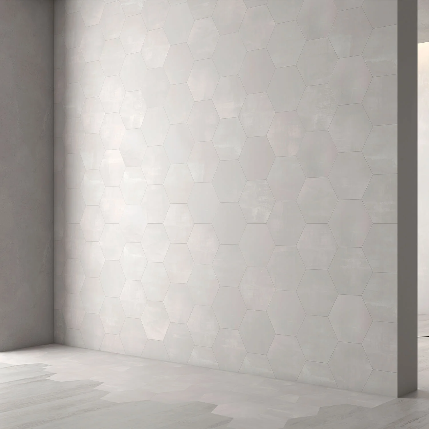 Paige Avorio Gray 10" Hexagon Matte Porcelain Tile - Lux Tile - Image 2