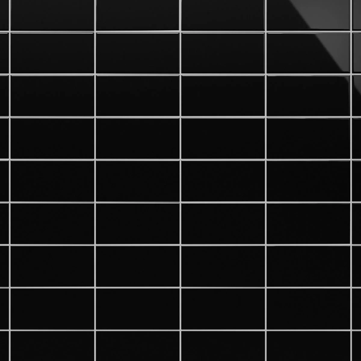 Park Hill Black 3x6 Polished Porcelain Subway Tile - Tilebar - Image 2