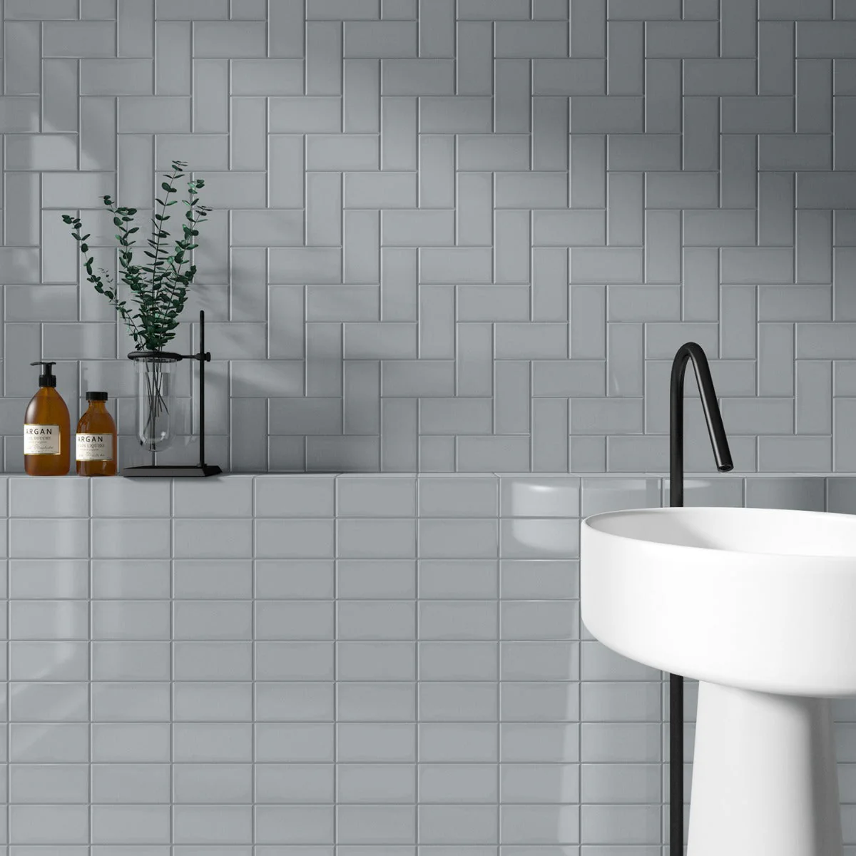 Park Hill Gray 3x6 Polished Porcelain Subway Tile - Image 7