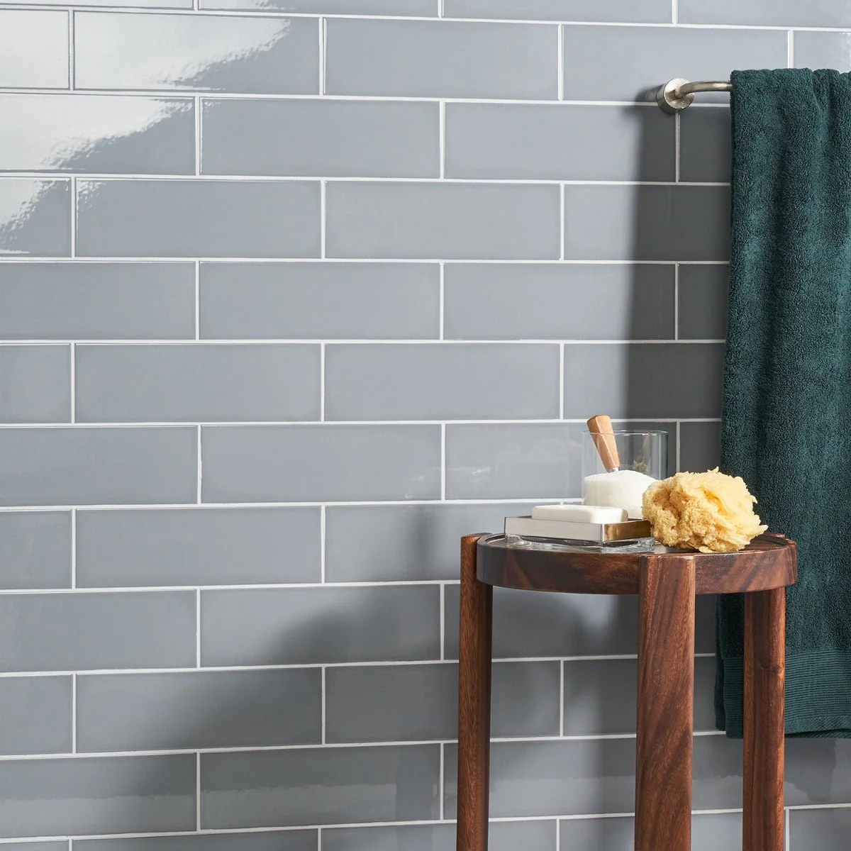 Park Hill Gray 4x12 Polished Porcelain Subway Tile - Made in Portugal - Image 6