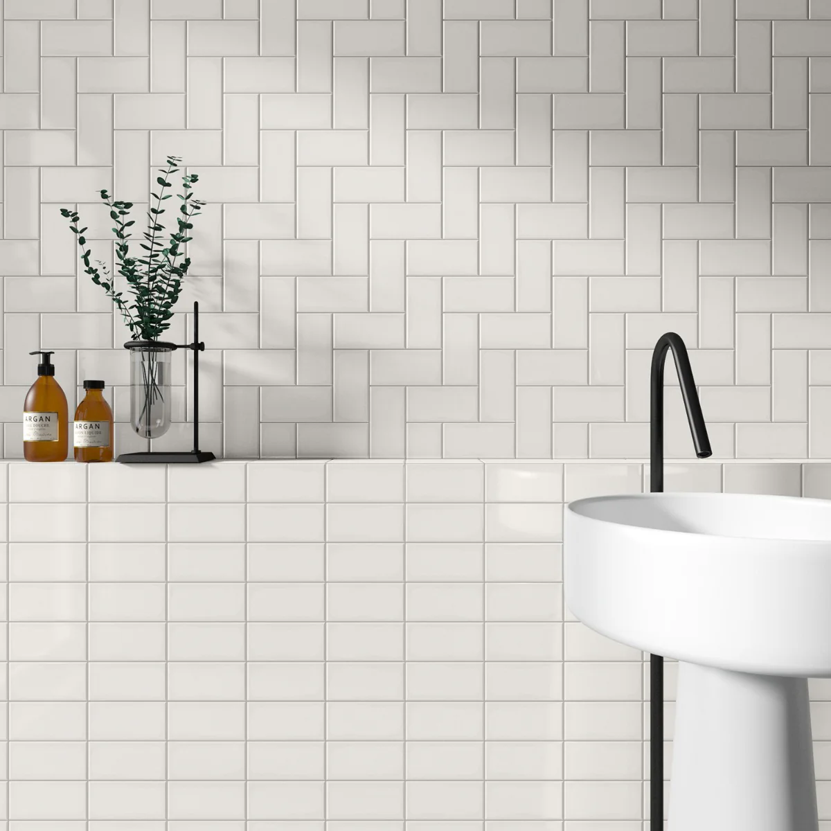 Park Hill Monumental Mist White 3x6 Polished Porcelain Subway Tile - Image 8