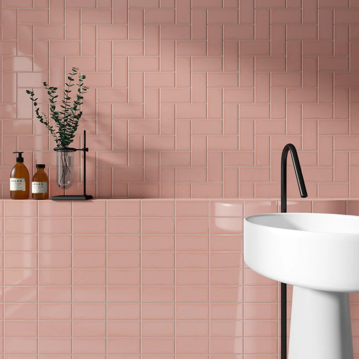 Park Hill Pink 3x6 Polished Porcelain Subway Tile for Walls - Image 8