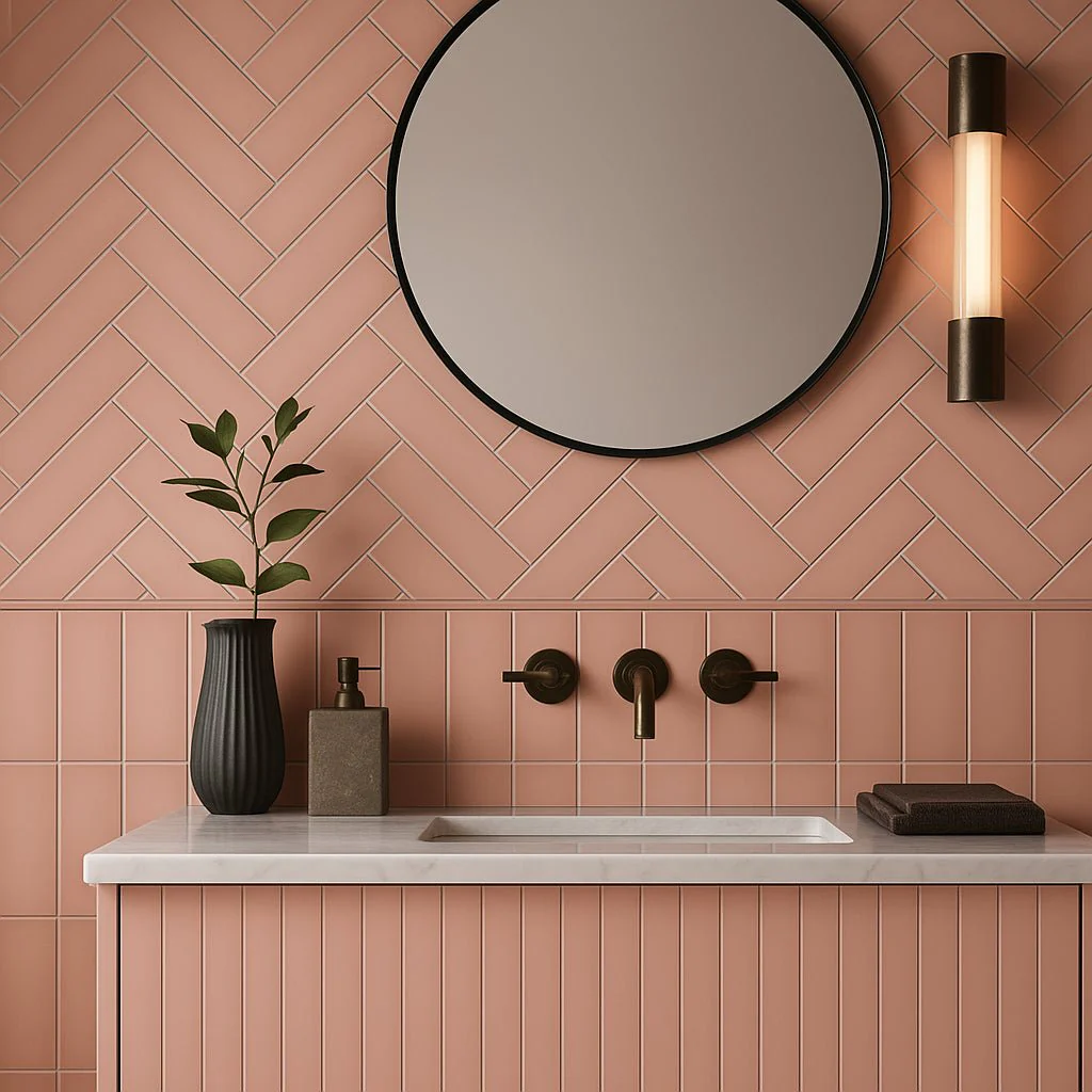 Park Hill Pink Polished Porcelain Subway Tile 4x12 - Image 10