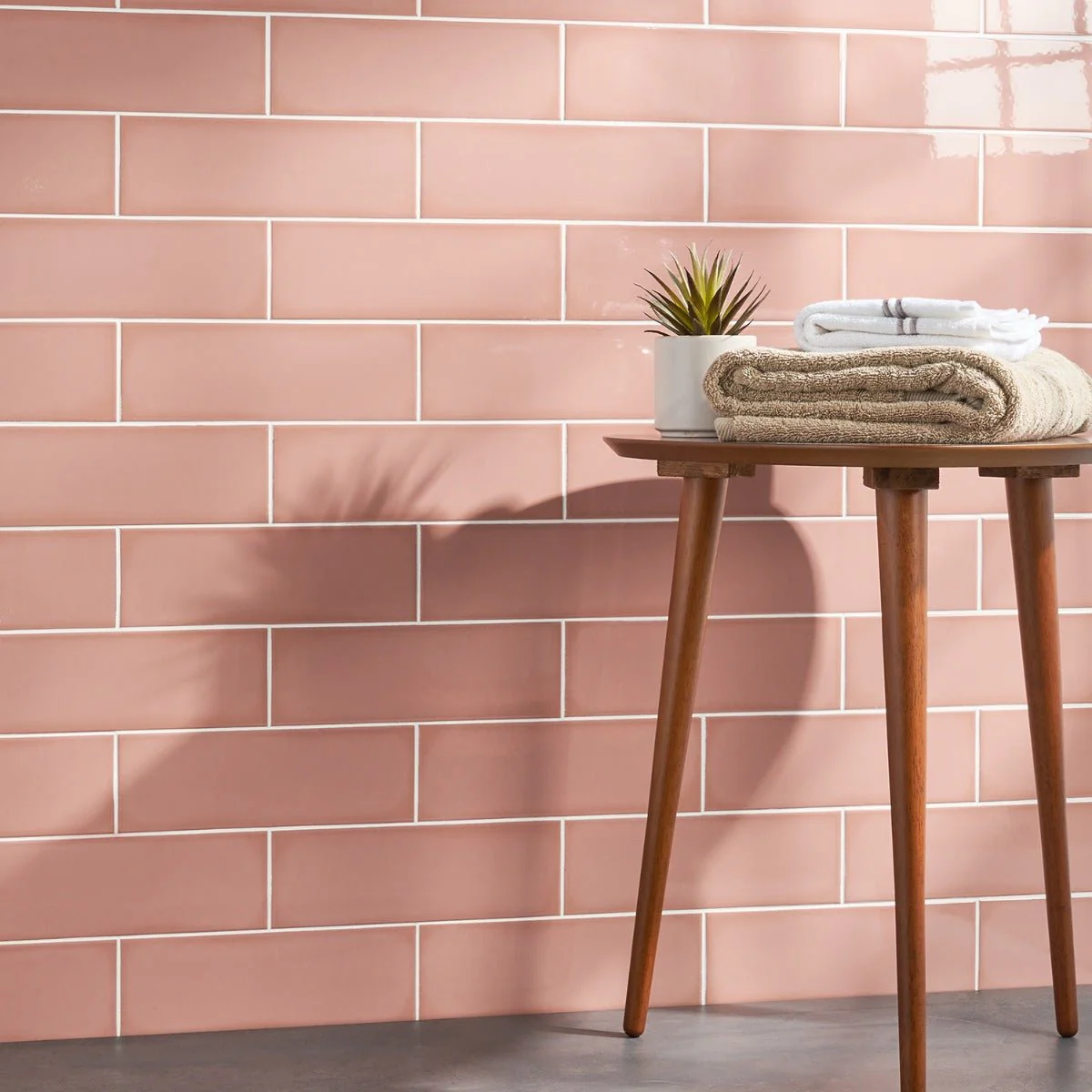 Park Hill Pink Polished Porcelain Subway Tile 4x12 - Image 6