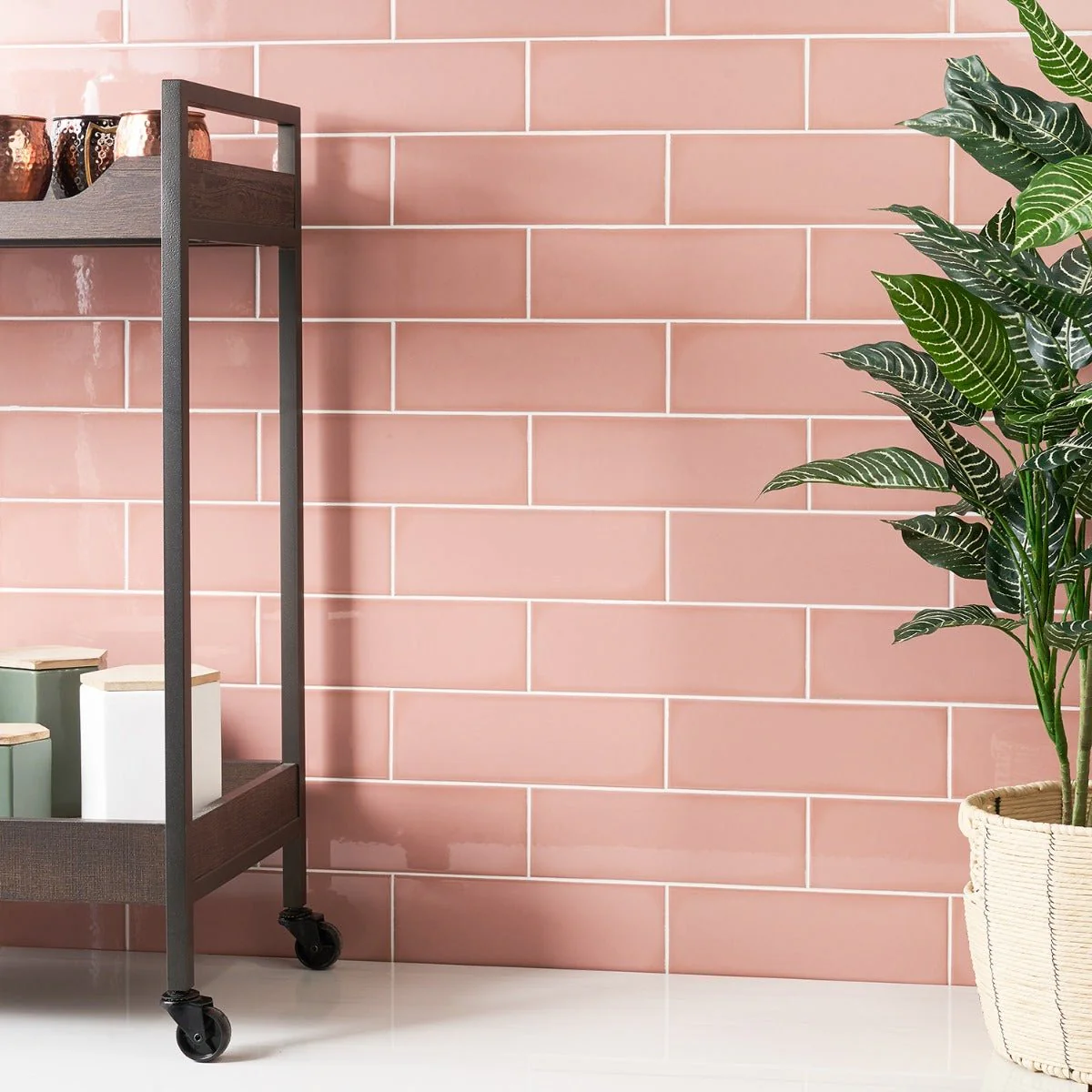 Park Hill Pink Polished Porcelain Subway Tile 4x12 - Image 9