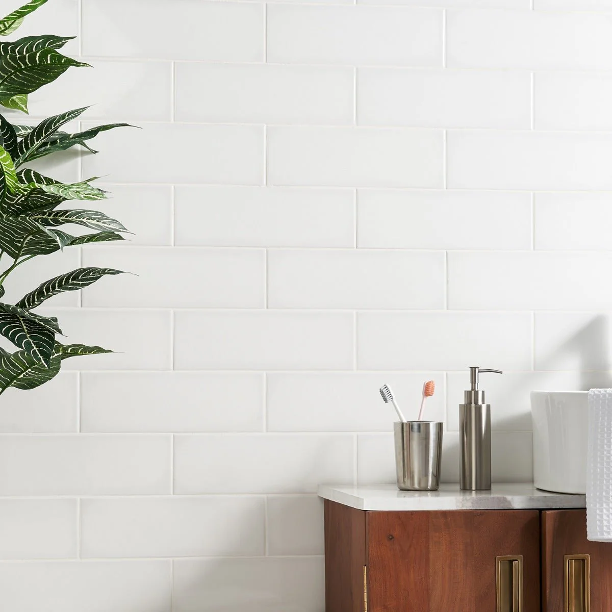Park Hill White 4x12 Polished Porcelain Subway Tile - Tilebar - Image 9