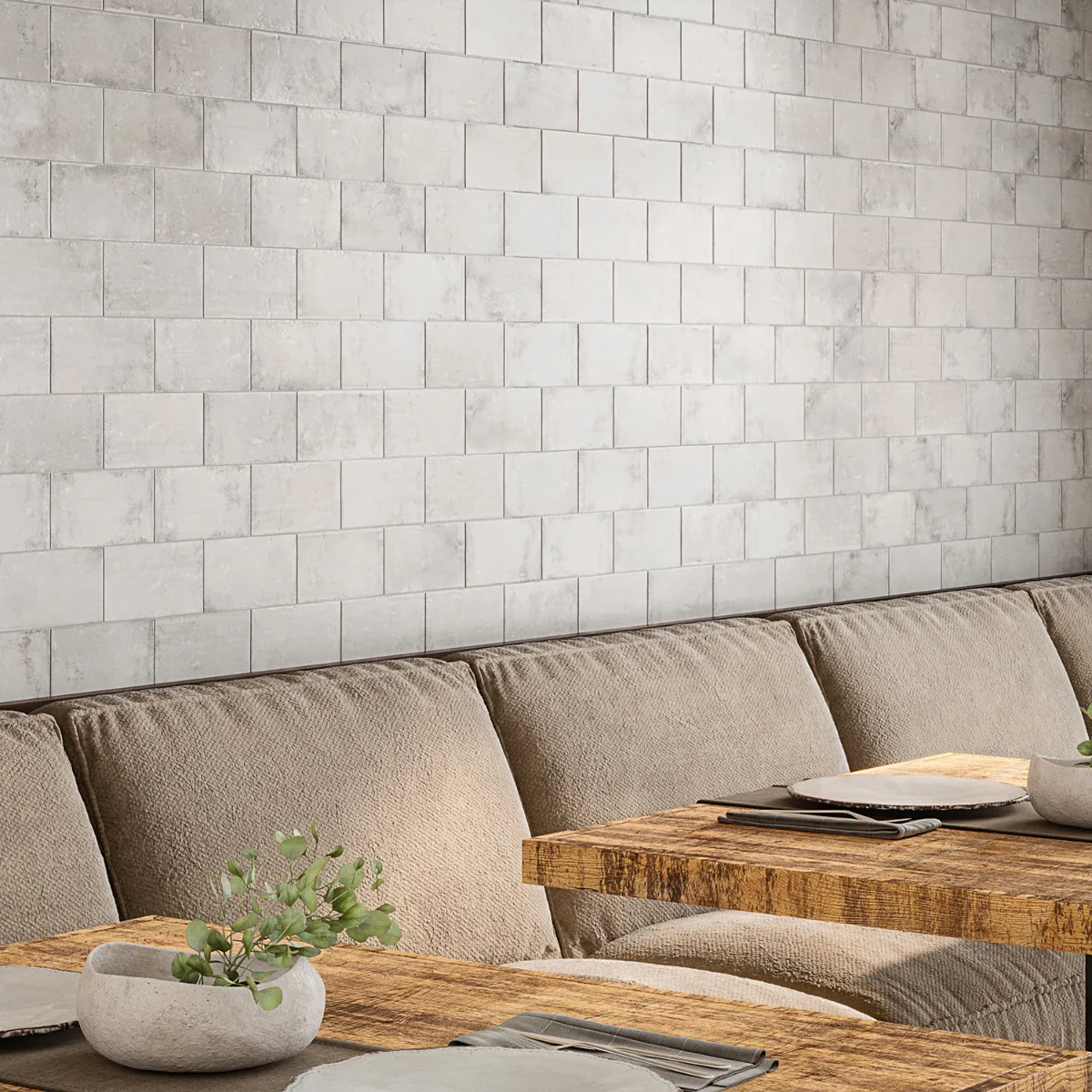 Parma Brick Dove Gray 4x8 Matte Ceramic Subway Tile