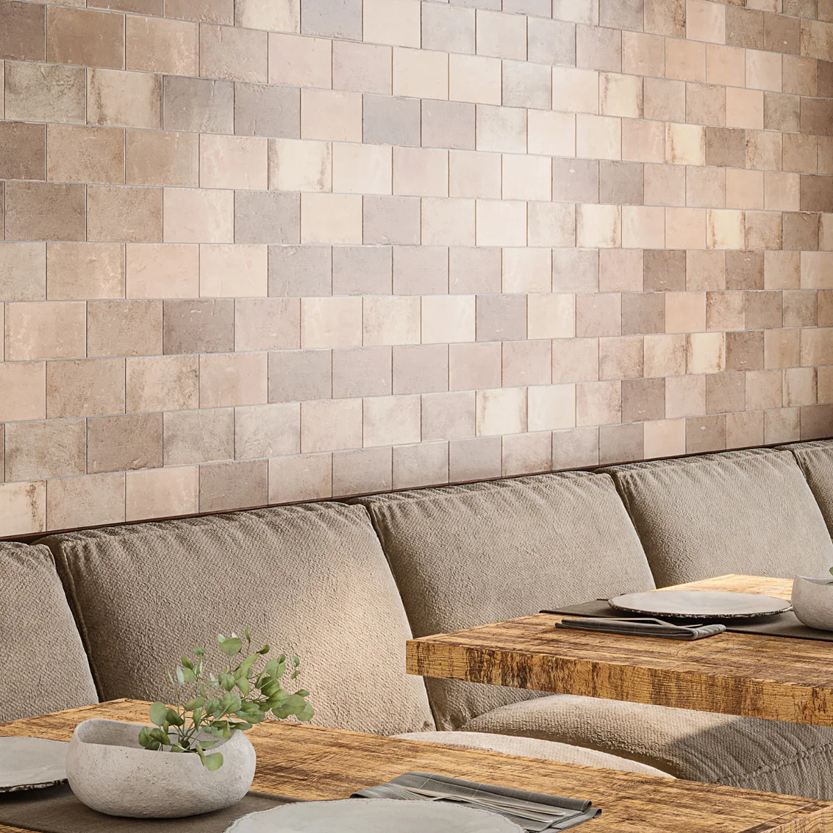 Parma Brick Taupe 4x8 Matte Ceramic Subway Tile - Lux Tile - Image 5