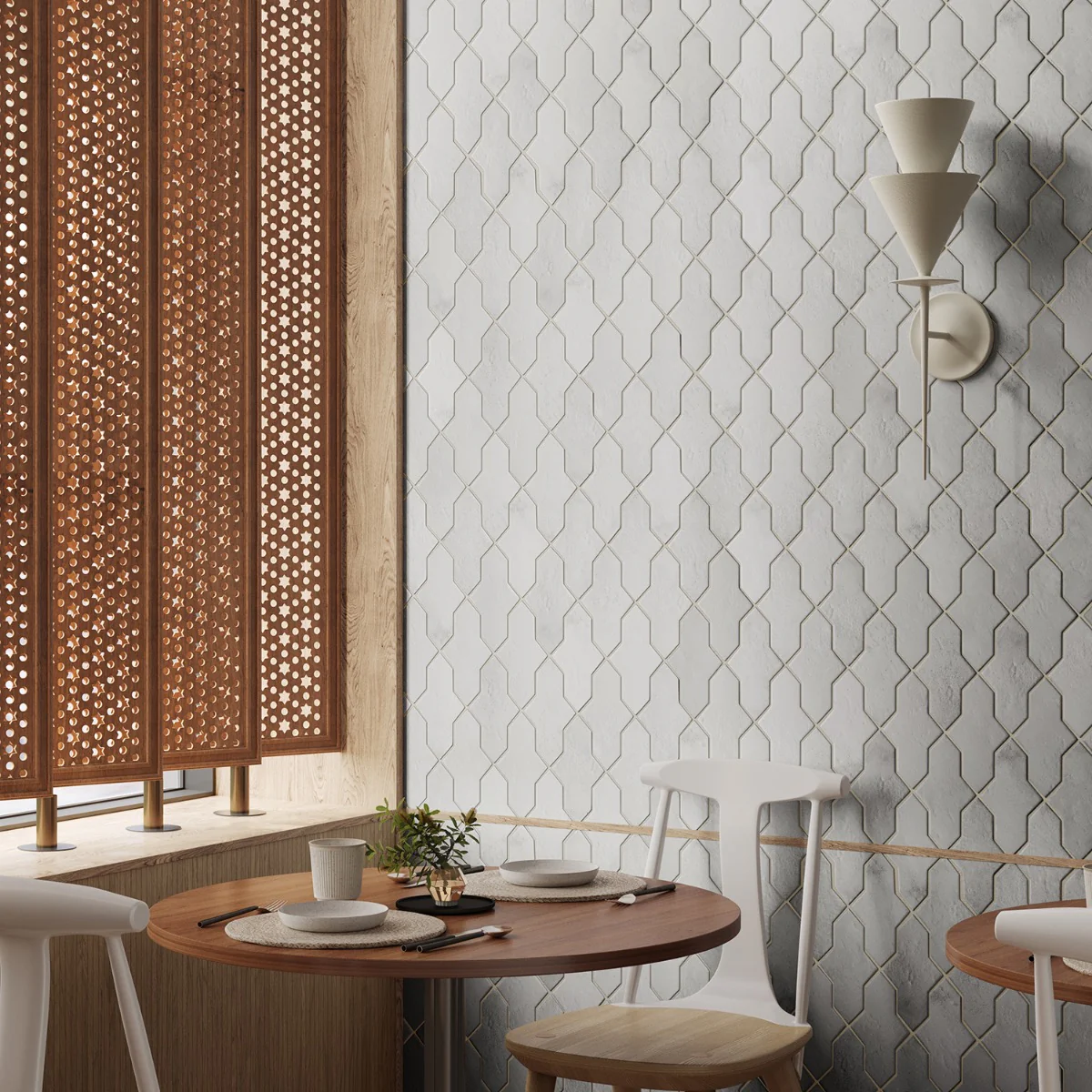 Parma Cruz White 5x8 Terracotta Look Matte Porcelain Tile by Lux Tile - Image 2