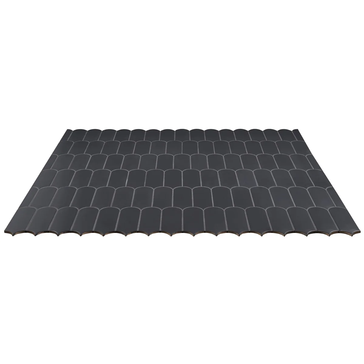 Parry Charcoal Matte Fishscale Ceramic Wall Tile 3x8 - Image 8