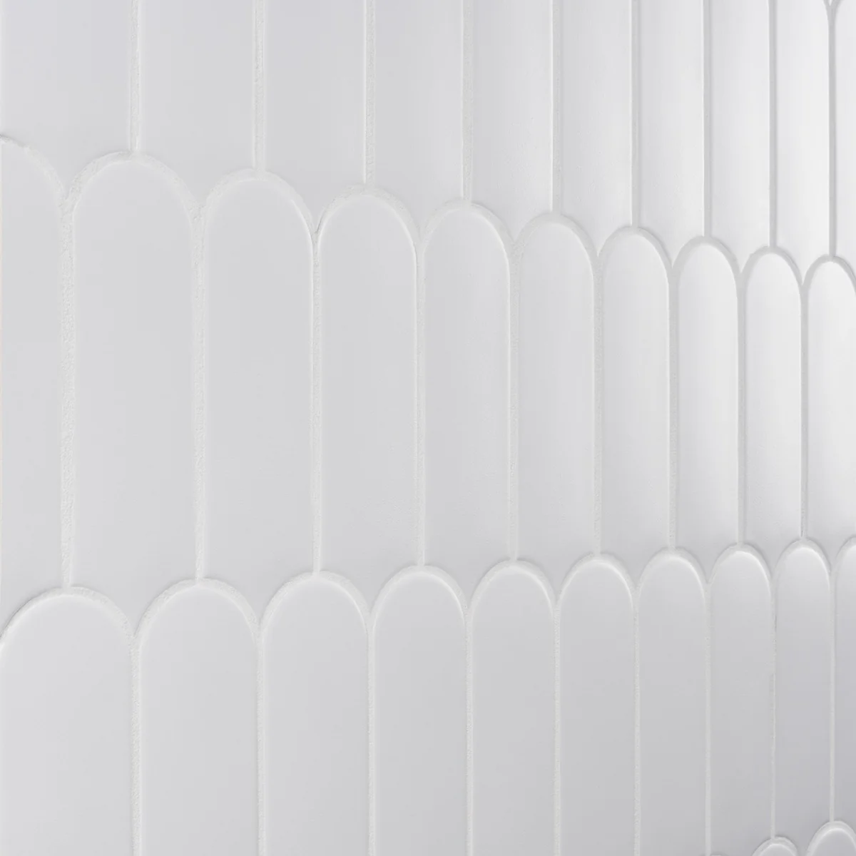 Parry Mist Gray 3x8 Fishscale Matte Ceramic Wall Tile - Lux Tile - Image 4