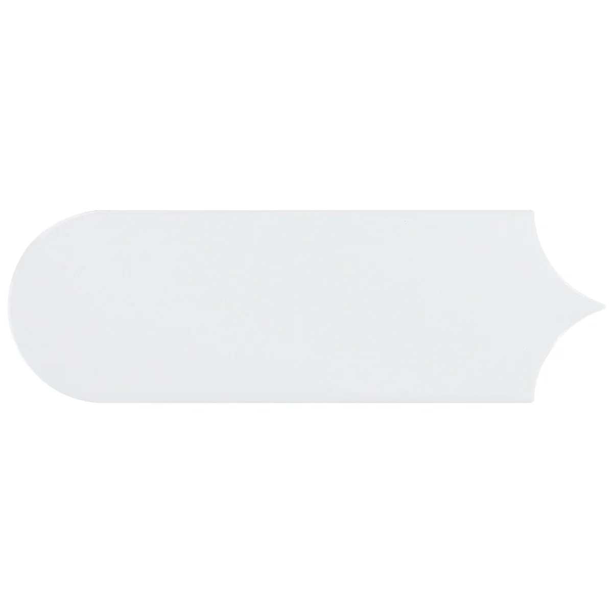 Parry White 3x8 Fishscale Glossy Ceramic Wall Tile - Tilebar - Image 4