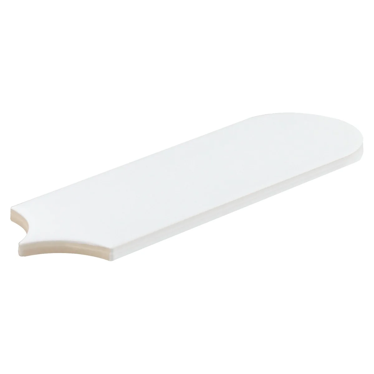 Parry White 3x8 Fishscale Matte Ceramic Wall Tile by Lux Tile - Image 4