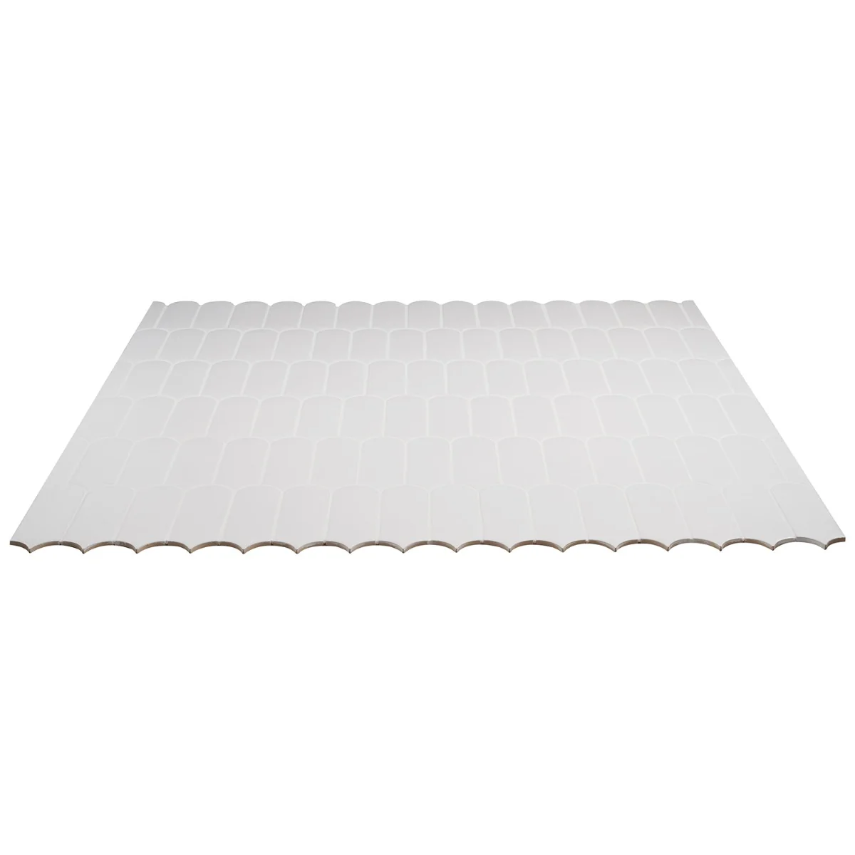 Parry White 3x8 Fishscale Matte Ceramic Wall Tile by Lux Tile - Image 8