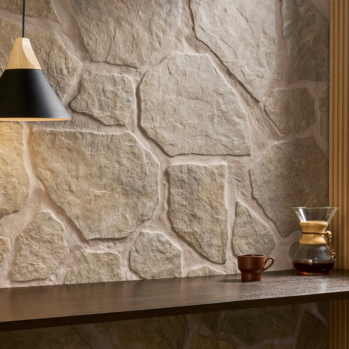 Pathstone Taupe Textured Matte Porcelain Flagstone Tile - Lux Tile - Image 2