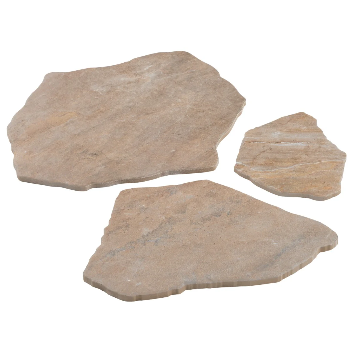 Pathstone Taupe Textured Matte Porcelain Flagstone Tile - Lux Tile - Image 7