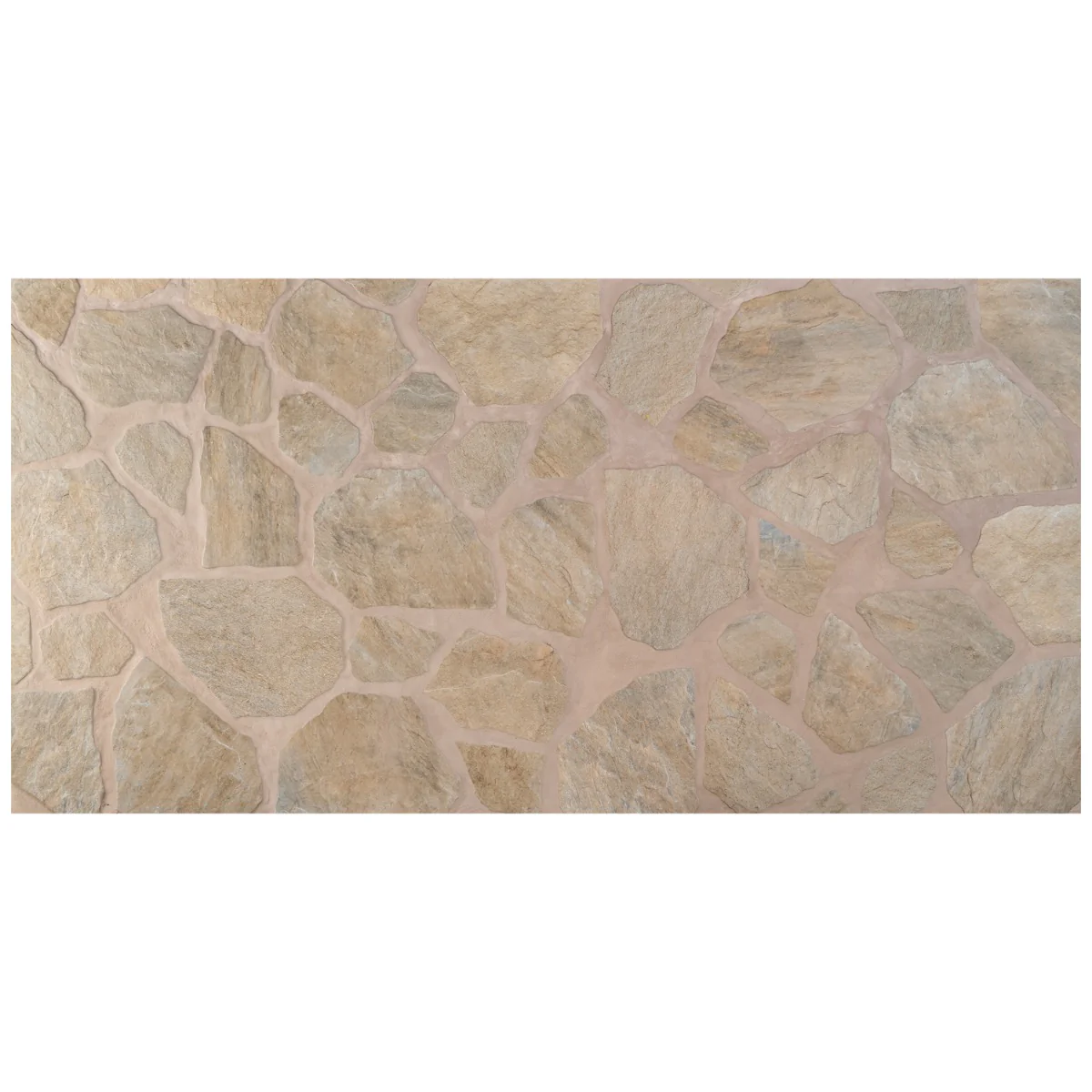 Pathstone Taupe Textured Matte Porcelain Flagstone Tile - Lux Tile - Image 9