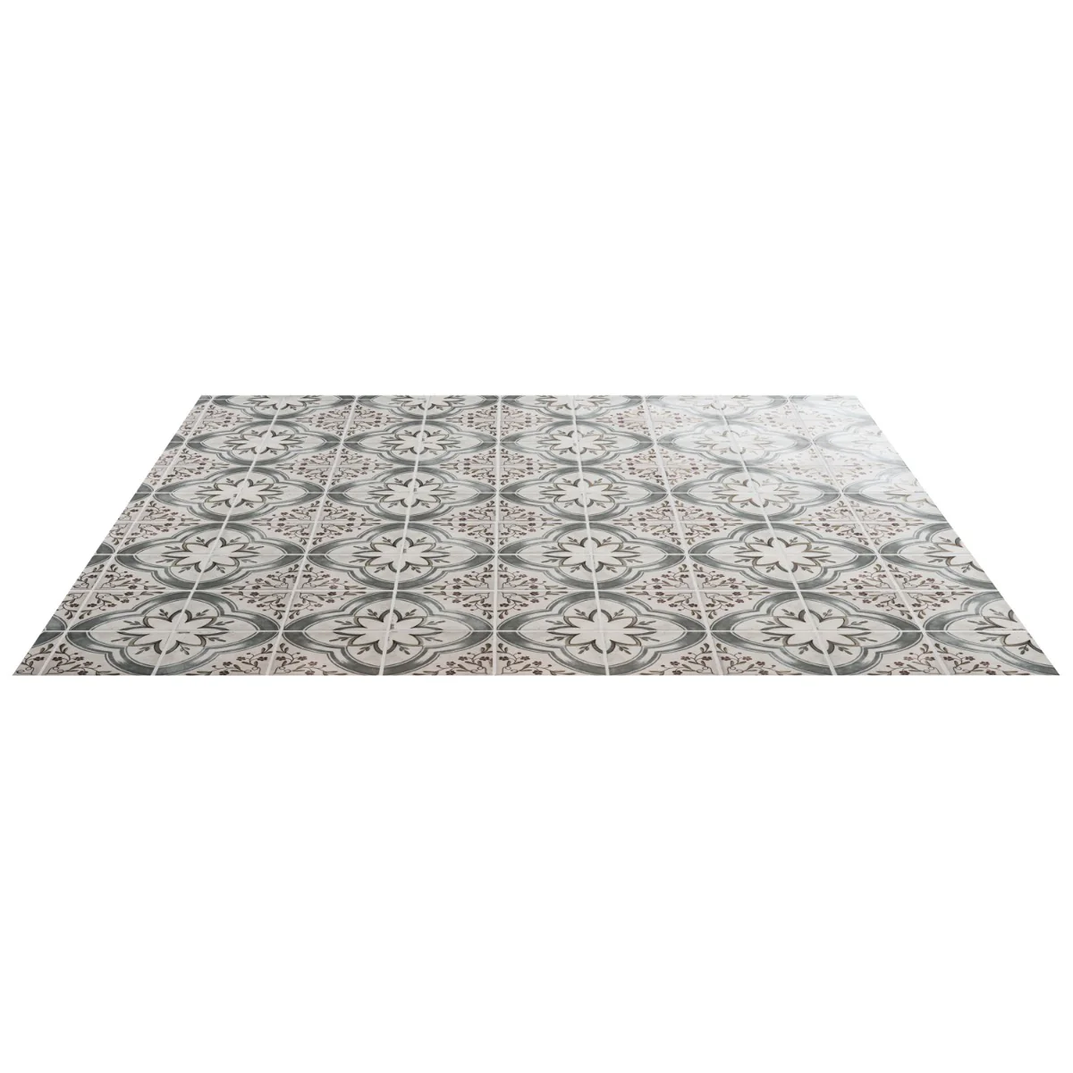 Paula Purroy Talia Blossom Blue Gray with Gold 5x5 Matte Ceramic Tile - Image 9