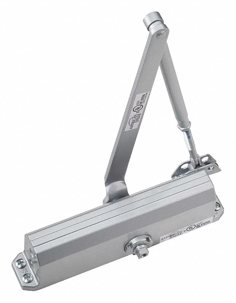PDQ Light Duty Parallel Mount Door Closer, Grade 3, Aluminum Finish