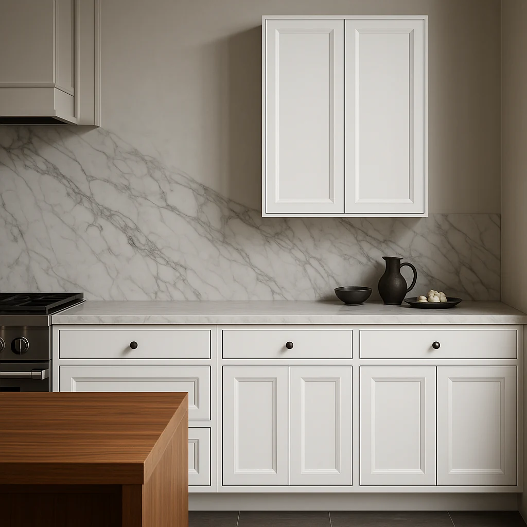 PELHAM & WHITE Keyport Shaker 30" Wall Kitchen Cabinet in White - Image 3