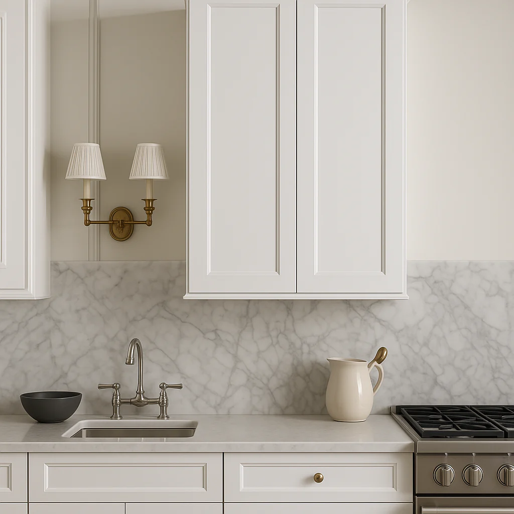 PELHAM & WHITE Keyport Shaker 30" Wall Kitchen Cabinet in White - Image 4