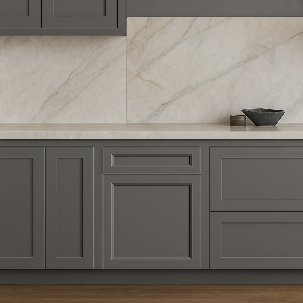 PELHAM & WHITE Keyport Shaker Charcoal Base Kitchen Cabinet - 24 in. W x 24 in. D x 34.5 in. H - Image 3