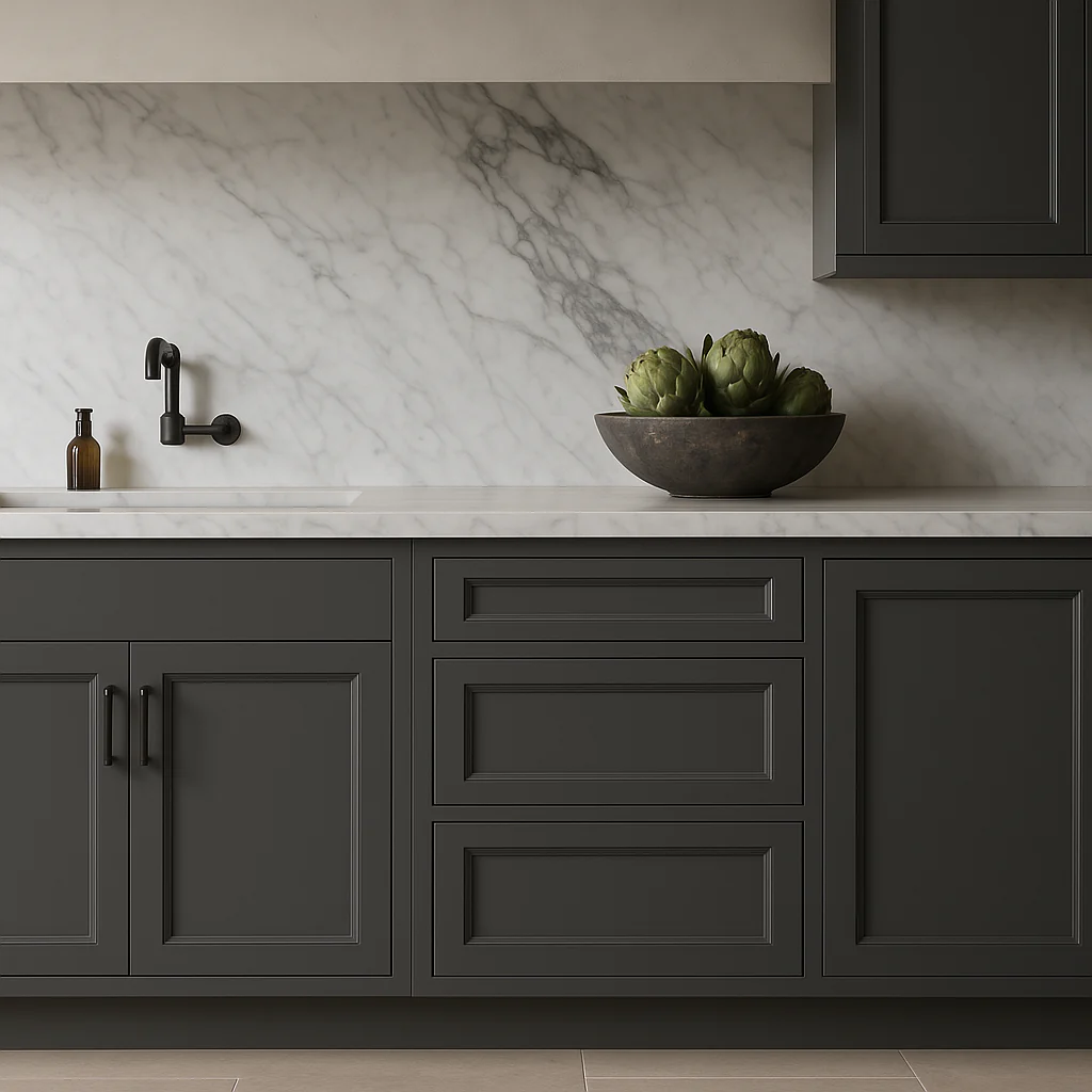 PELHAM & WHITE Keyport Shaker Gray Drawer Base Kitchen Cabinet - 24 in. - Image 3