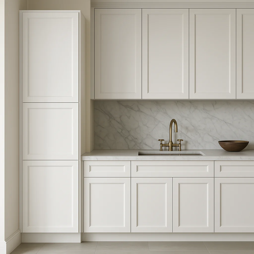 PELHAM & WHITE Keyport Shaker Pantry Cabinet - 18" W x 24" D x 96" H, White - Image 3