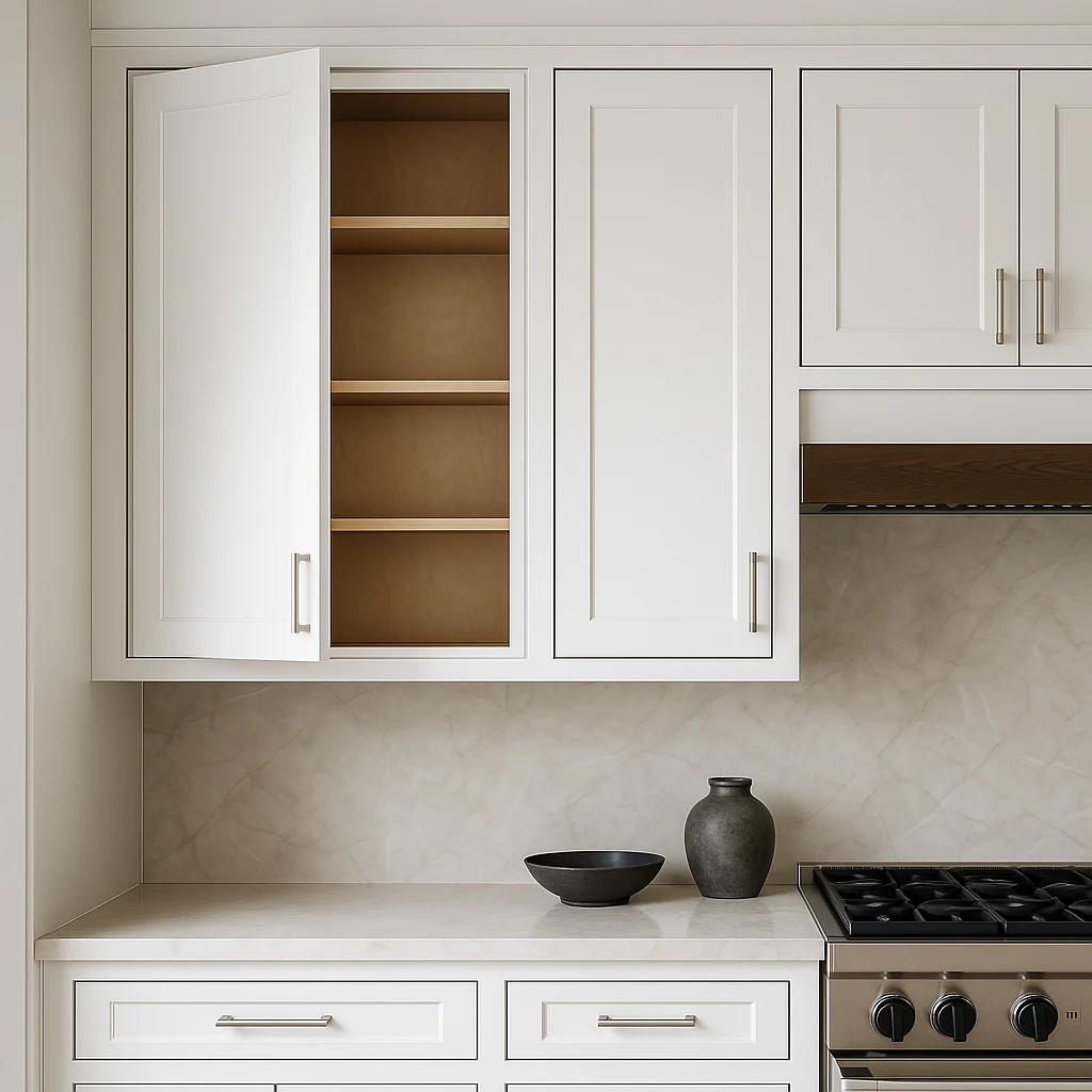 PELHAM & WHITE Keyport Shaker Wall Kitchen Cabinet, 18 in. W x 12 in. D x 36 in. H, White - Image 3