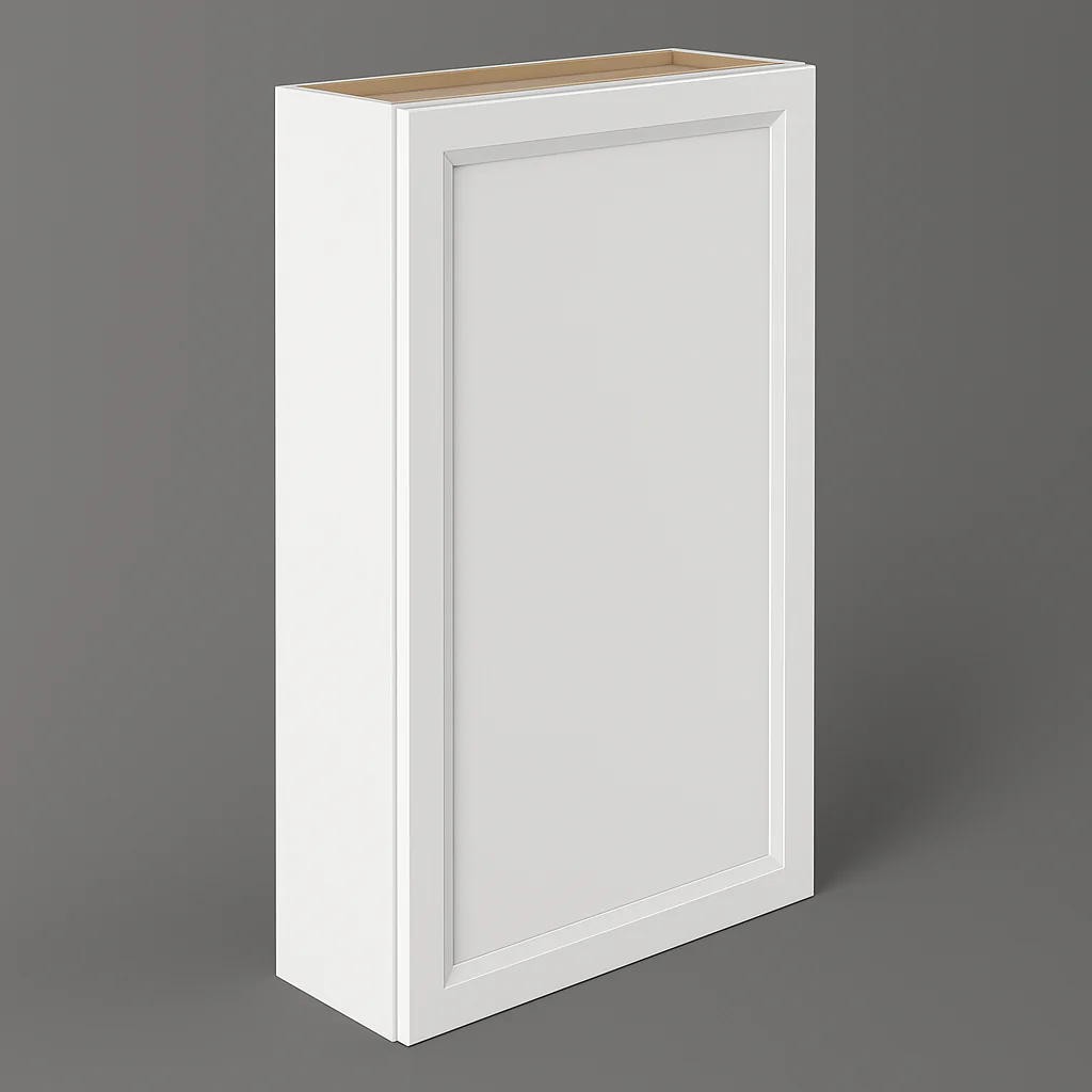 PELHAM & WHITE Keyport Shaker Wall Kitchen Cabinet, 24 in. W x 12 in. D x 42 in. H, White