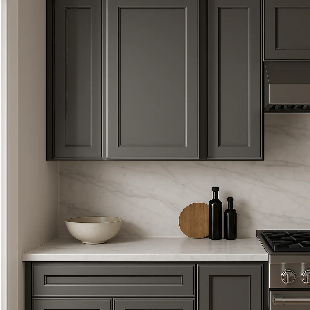 PELHAM & WHITE Keyport Shaker Wall Kitchen Cabinet, Charcoal, 18x12x30 - Image 3