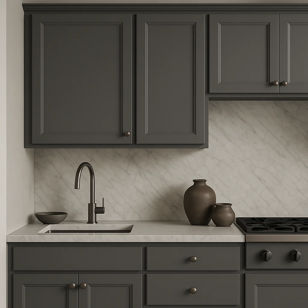 PELHAM & WHITE Keyport Shaker Wall Kitchen Cabinet, Charcoal, 24x12x30 in. - Image 2