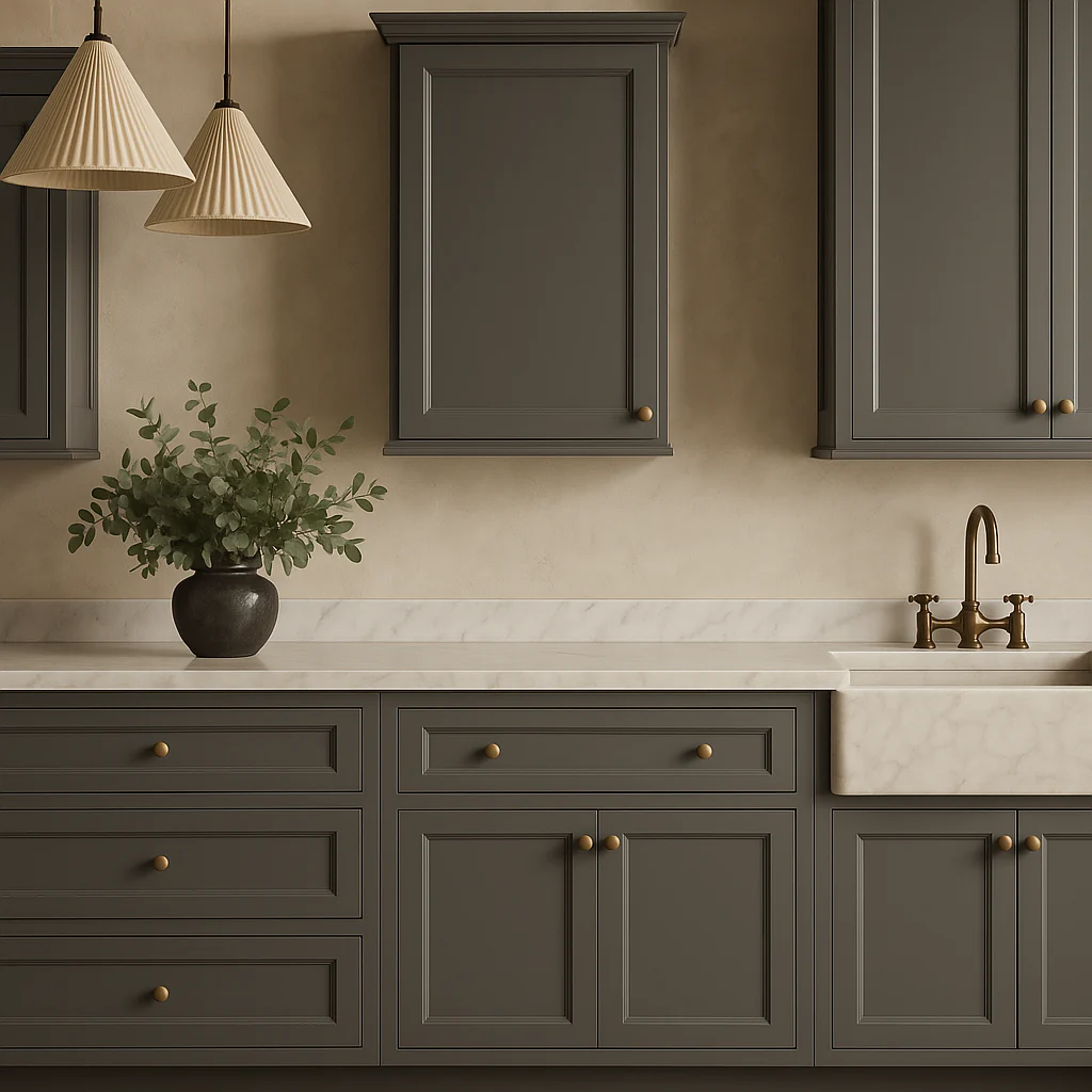 PELHAM & WHITE Keyport Shaker Wall Kitchen Cabinet, Charcoal, 24x12x30 in. - Image 3