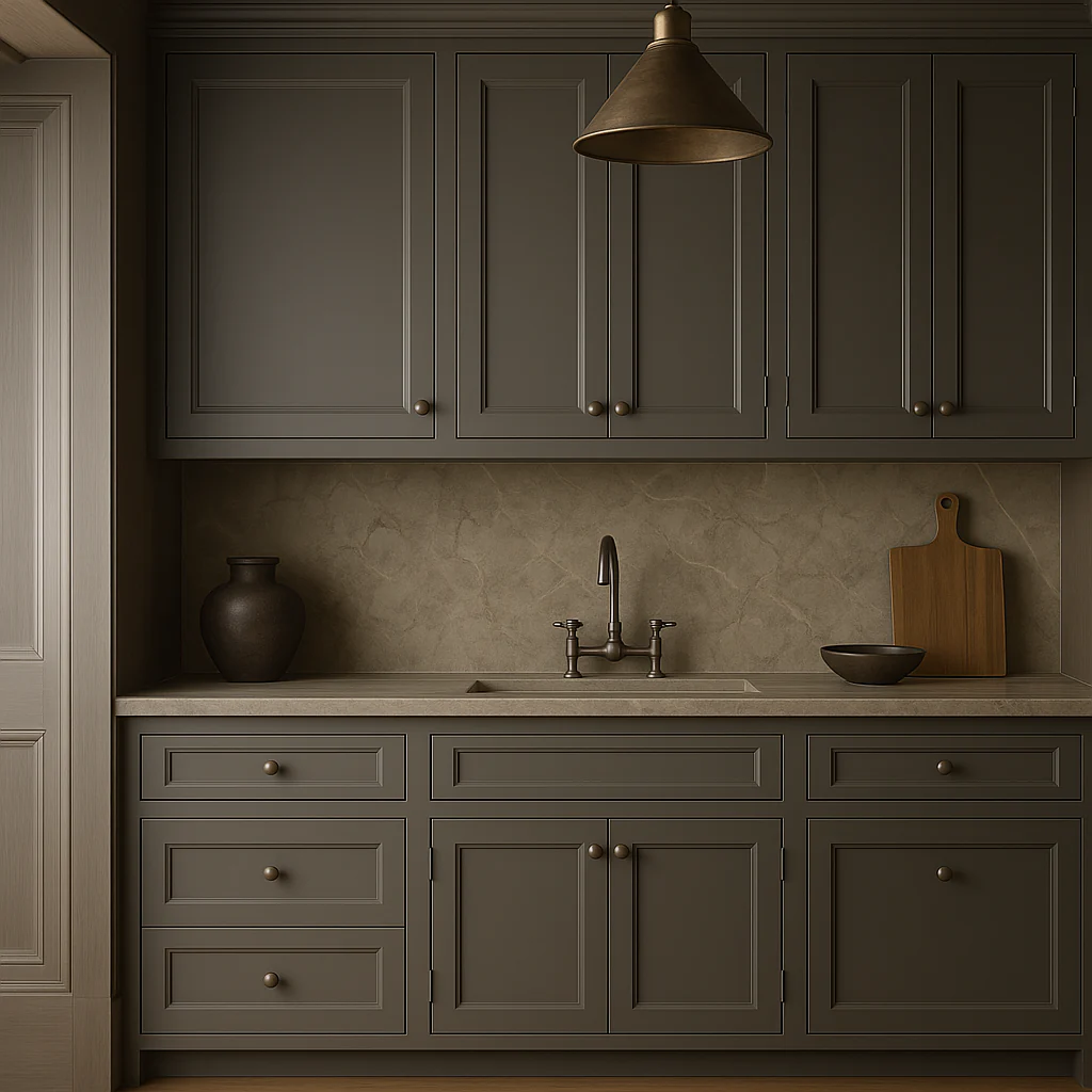 PELHAM & WHITE Keyport Shaker Wall Kitchen Cabinet, Charcoal, 24x12x30 in. - Image 4