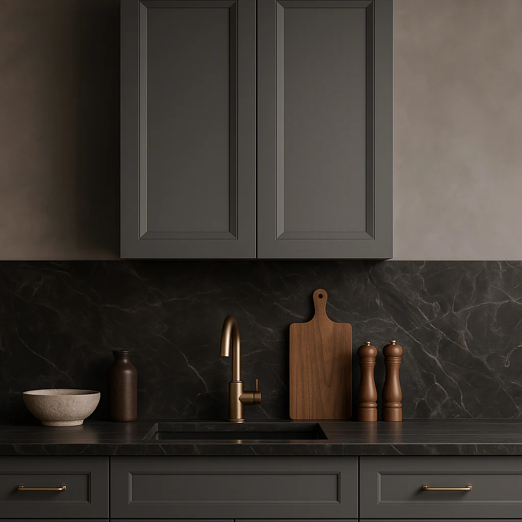 PELHAM & WHITE Keyport Shaker Wall Kitchen Cabinet, Charcoal, 27x12x30 in. - Image 2