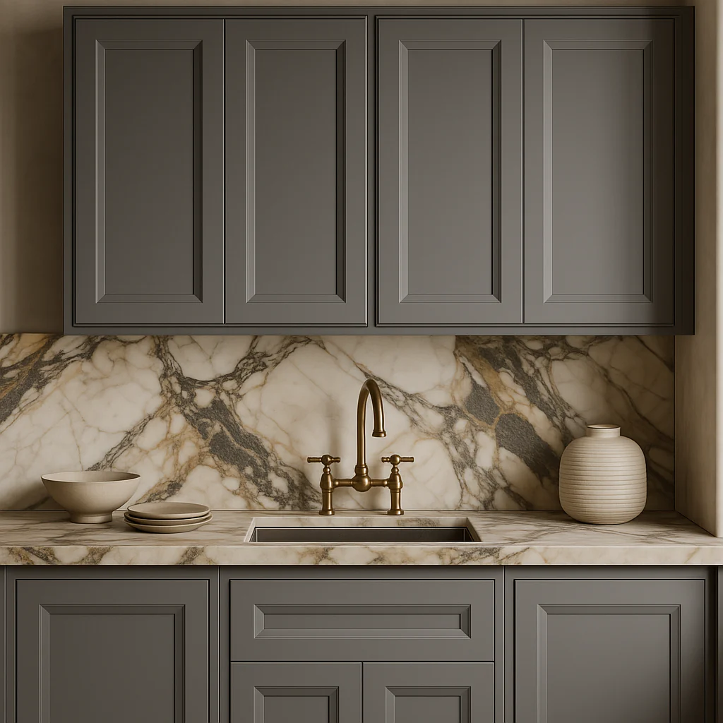 PELHAM & WHITE Keyport Shaker Wall Kitchen Cabinet, Charcoal, 27x12x30 in. - Image 4