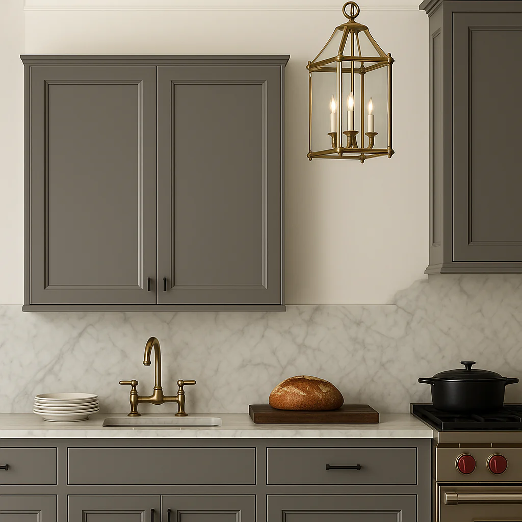 PELHAM & WHITE Keyport Shaker Wall Kitchen Cabinet, Charcoal, 30x12x30 in. - Image 3