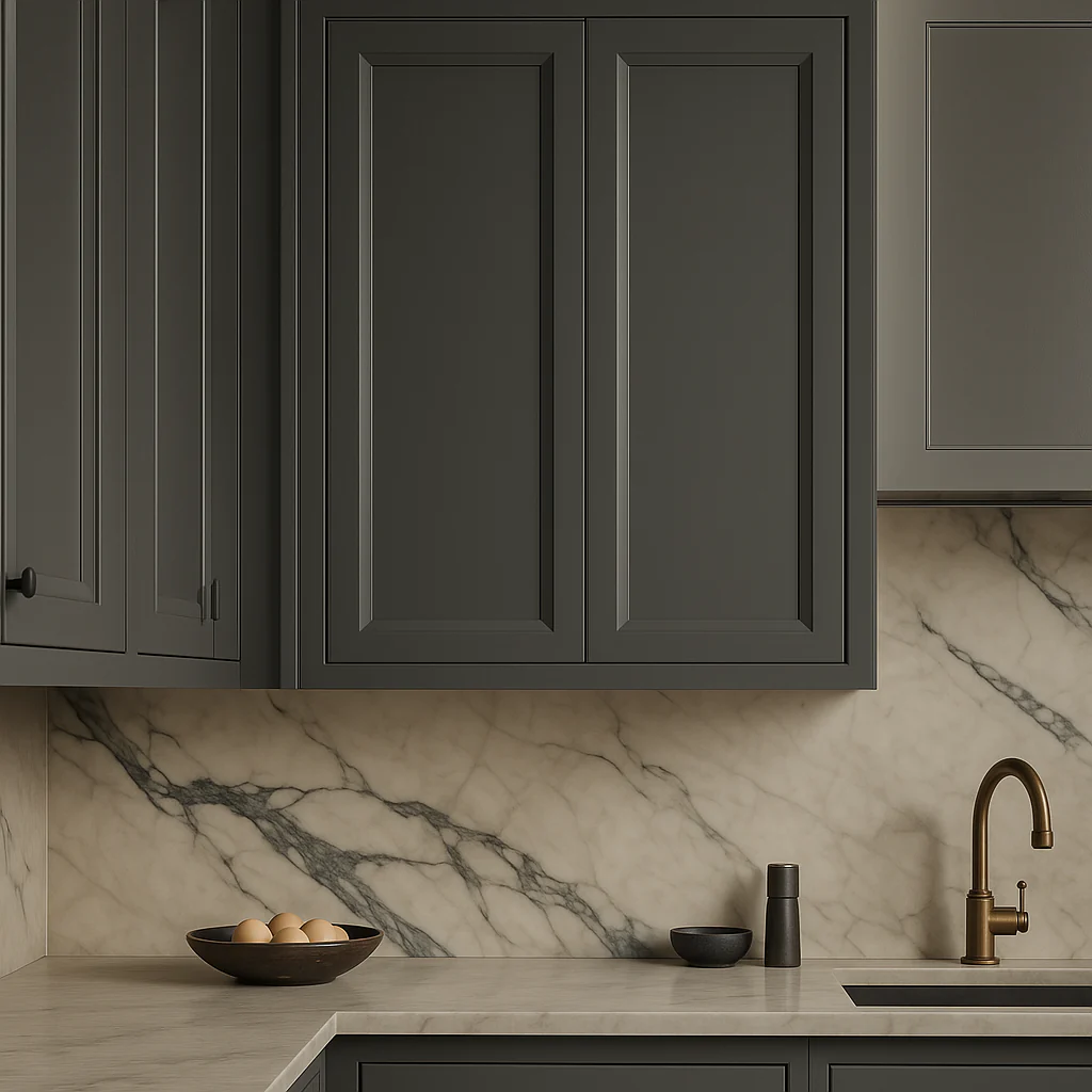 PELHAM & WHITE Keyport Shaker Wall Kitchen Cabinet, Charcoal, 30x12x42 in. - Image 2