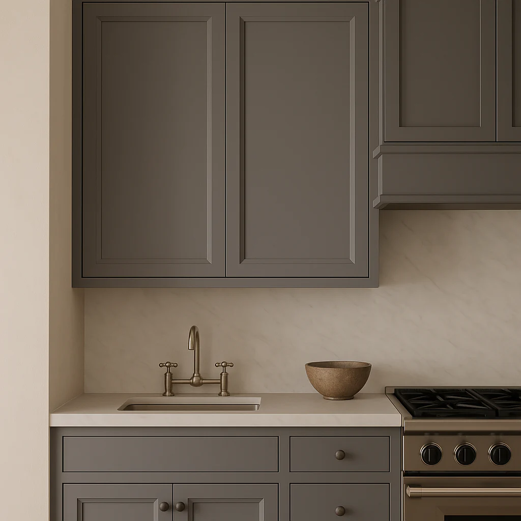 PELHAM & WHITE Keyport Shaker Wall Kitchen Cabinet, Charcoal Gray, 36x12x36 in. - Image 3