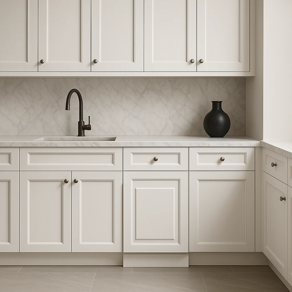 PELHAM & WHITE Keyport Shaker White Plywood Kitchen Cabinet - Tool-Free Assembly - Image 2