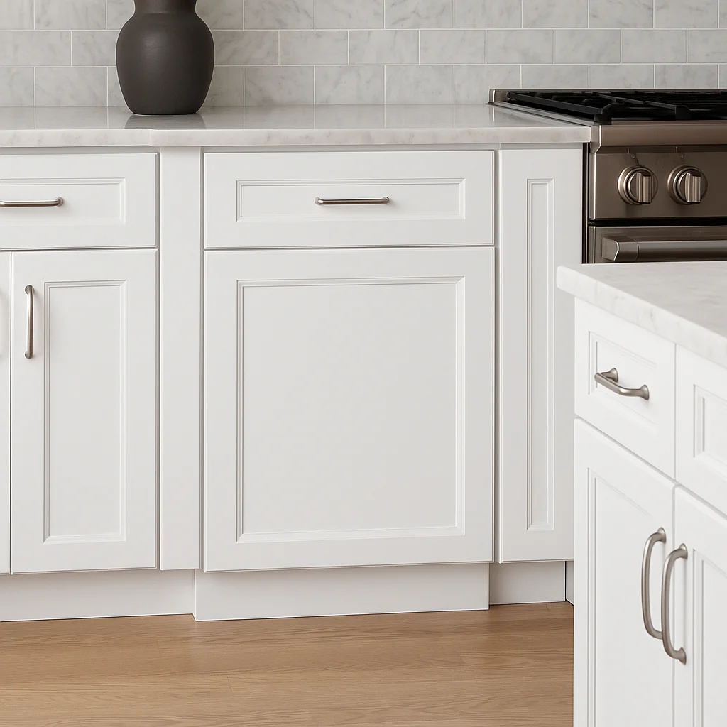 PELHAM & WHITE Keyport Shaker White Plywood Kitchen Cabinet - Tool-Free Assembly - Image 4