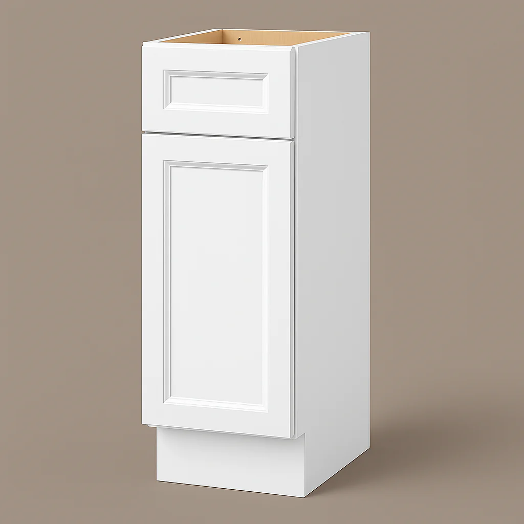 PELHAM & WHITE Keyport Shaker White Plywood Kitchen Cabinet - Tool-Free Assembly