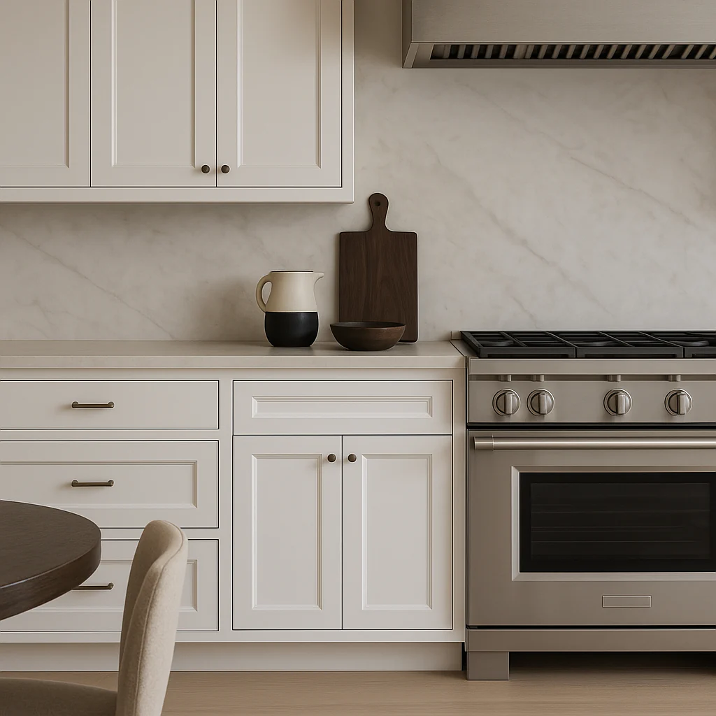 PELHAM & WHITE Keyport Shaker White Plywood Kitchen Cabinet, Tool-Free Assembly - Image 2